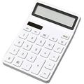 Heldig Desk Calculator Desk Calculator 12-Digit Office Calculator with Large LCD Display Big Sensitive Buttonï¼ŒBattery Desktop Calculators Basic Calculator (Color : White)B