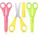 Heldig Kids Safety Scissors Children Handle Pre-school Training Scissors Plastic Safety Handmade Scissors with Spring for Christmas Scrapbooking Art Craft Teachingï¼ˆPack of 3ï¼‰B