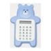 Basic Calculator Creative 8-Digit Display Beginner Portable Cartoon Bear Style Calculator Rubber Button Pocket Size Calculator for Desktop Home Office Students School Supplies