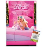 Mattel Barbie: The Movie - Barbie Car Wall Poster with Push Pins 14.725 x 22.375