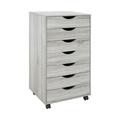 Office File Cabinets Wooden File Cabinets for Home Office Wood File Cabinet Mobile File Cabinet Mobile Storage Cabinet Filing Storage Drawer by Naomi Home-Color:Gray Oak Size:7 Drawer