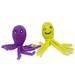 Natural Wool Octopus Assorted Color Cat Toys, Small