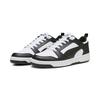 Sneaker PUMA "REBOUND V6 LOW", Gr. 45, schwarz-weiß (puma weiß, puma schwarz, puma weiß), Synthetik, unifarben, sportlich, Schuhe
