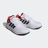 Sneaker ADIDAS SPORTSWEAR "HOOPS", Gr. 35, bunt (cloud weiß, core schwarz, bright rot), Synthetik, Textil, sportlich, Schuhe