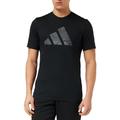 adidas Men's Train Essentials Seasonal Brand Love Camo Tee T-Shirt, Black/Olive strata, XXL