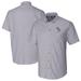 Men's Cutter & Buck Charcoal Florida State Seminoles Alumni Logo Stretch Oxford Short Sleeve Button-Down Shirt
