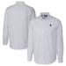 Men's Cutter & Buck Light Blue Penn State Nittany Lions Alumni Logo Stretch Oxford Stripe Long Sleeve Button-Down Shirt