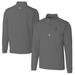 Men's Cutter & Buck Gray Alabama Crimson Tide Alumni Logo Traverse Stretch Quarter-Zip Pullover Top