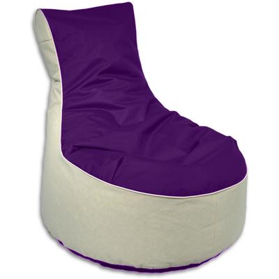 Sitzsack KINZLER "BICO", lila (brombeer,natur), B:80cm H:90cm, Polyester, Sitzsäcke Image