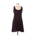 BP. Casual Dress - Mini Scoop Neck Sleeveless: Burgundy Dresses - Women's Size Large