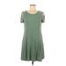 She + Sky Casual Dress: Green Dresses - Women's Size Medium