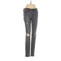 FRAME Denim Jeans - Super Low Rise: Black Bottoms - Women's Size 24