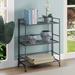 Xtra Storage 3 Tier Wide Folding Metal Shelf - Convenience Concepts 8019SPGY