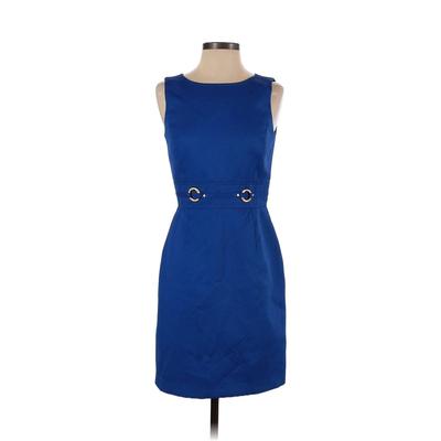 Tahari by ASL Casual Dress: Blue Dresses - Women's Size 2