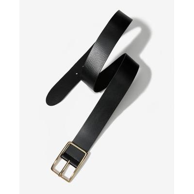 Boston Proper - Black - Modern Classic Leather Belt - Medium