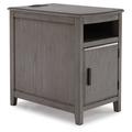 Signature Design by Ashley Devonsted End Table w/ Storage & Built-in Outlets Wood in Gray | 24 H x 16 W x 24.5 D in | Wayfair T310-417