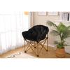 Folding Luxury Plush Moon Camping Chair with Carrying Bag