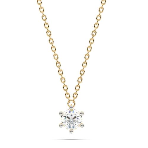 Diam Addict Halskette 585/- Gold Diamant Weiß 42+3Cm Diamantiert 0,50Ct.