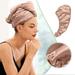 Satin Hair Wrap Towel Hair Towel Hair Turbans For Wet Hair Drying Hair Wrap Towels For Curly Hair Women Hair Towel Wrap Quick Dry Hair Towels For Women Longcurly Thick Hair Satin Hair Drying Towel