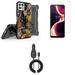 Accessories for Celero 5G+ (Plus) - Belt Holster Kickstand Rugged Case (Hunting Camo) Screen Protectors 15W Fast Charging Type-C (USB-C) Power Adapter Car Charger (5.7 Foot)