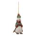 Greenburg The Holiday Aisle® No Pattern Hanging Figurine Ornament Wood in Brown/Green/Red | 9.75 H x 4.5 W x 3 D in | Wayfair