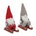 The Holiday Aisle® Plush Winter Gnome on Sled Set of 2, Polyester | 13.5 H x 10 W x 6.25 D in | Wayfair 697CFF965EF645C38604CF714D583A66
