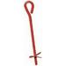 Midwest 901113A 3 x 30 Red Metal Screw In Twist Tree Stake Ground Anchor - Quantity of 6