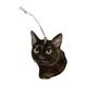 Hanging Black Cat Tree Decoration - Black Cat Christmas Decoration - Witches Cat - Halloween Cat Gift - Witch's Cat- Black Cats C19-D