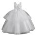 Elegant Flower Girl Dress for Wedding Kids Embroidered Beaded Sleevelesss Birthday Party Pageant Ball Gowns Evening Dresses