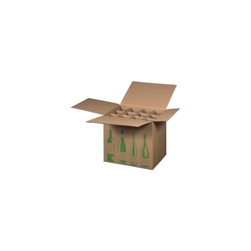 5x Weinversandkarton ECO für 12 Weinflaschen mit DHL Zertifizierung