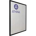 Athena Black Woodgrain Thin Block Premium Wood Picture Frame A1-59.4 x 84 cm A1 Frame - Photo Frame - A1 Frame Black with Clear Styrene Sheet & Wall Mounted Hook – 84 x 59.4 cm