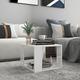 Festnight Coffee Table Tea Table End Side Table for Living Room Bedroom Sofa Tea Table Living room Furniture Coffee Table High Gloss White 40x40x30 cm Engineered Wood