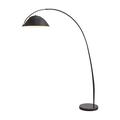 Floor Light Contemporary Arc Floor Lamp 12W, Marble Base Standing Lamp, Over Hanging Standing Light for Living Room Bedroom Office Standing Lamp (Color : Black S, Size : Standard)
