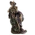 Top Collection French New Art Nouveau Lady and Beast Statue - Hand Painted Collectible Beautiful Lady Sculpture in Premium Cold Cast Bronze - 9-Inch Alphonse Mucha Figurine Collection