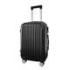 Panana 28" Modern Design Hard Shell Cabin ABS Suitcase 4 Wheel Luggage Trolley Case Lightweight (Style2-Black, 28" Large)