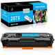 LeciRoba 207X for hp 207x Cyan toner ,for hp 207a toner cartridge multipack ,for W2210X W2210A ,Use with HP Color Laserjet Pro M255dw M255nw , MFP M283fdw M283fdn M282nw (with chip,1- Cyan)