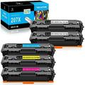 LeciRoba 207X for hp 207x black and color toner ,for hp 207a toner cartridge multipack ,for W2210X W2210A ,Use with HP Color Laserjet Pro M255dw M255nw , MFP M283fdw M283fdn M282nw (with chip,5-Pack)