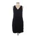 Old Navy Casual Dress - Shift V Neck Sleeveless: Black Print Dresses - Women's Size Medium
