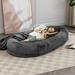 Mjkone Pet Bed Fleece in Gray | 9.45 H x 67.72 W x 32.28 D in | Wayfair W111722190