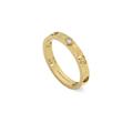 Gucci Icon 18ct Yellow Gold Diamond Heart Band Ring - T.5