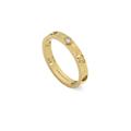 Gucci Icon 18ct Yellow Gold Diamond Heart Band Ring - R