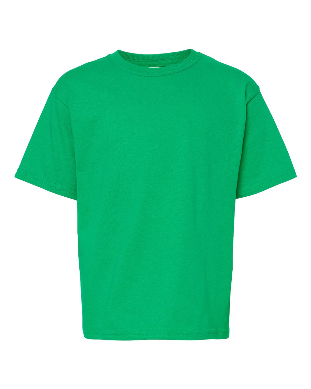 M&O MO4850 Youth Gold Soft Touch T-Shirt in Irish Green size Medium | Cotton 4850