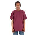 Shaka Wear SHMHSS Adult 7.5 oz. Max Heavyweight T-Shirt in Burgundy size Large