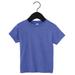 Bella + Canvas 3001T Toddler Jersey Short-Sleeve T-Shirt in Heather True Royal Blue size 2 | Cotton B3001T