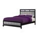 Alcott Hill® Tufted Panel Bed Wood & /Upholstered/Faux leather in Gray/Black | 56.5 H x 63.9 W x 84.35 D in | Wayfair