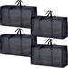 Rebrilliant Storage Bag - Set of 4 Plastic in Black | 18 H x 31 W x 10 D in | Wayfair 0D899F4672F54FD99E8297304E508B50