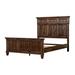 Loon Peak® Nerina Panel Bed in Weathered Burnished Brown Wood in Brown/Red | 68.5 H x 68.4 W x 38.75 D in | Wayfair