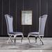 Rosdorf Park Velvet Parsons Chair Dining Chair Upholstered/Velvet in Gray | 48 H x 20.9 W x 26 D in | Wayfair 040D074395924AFE89920BECD6516A27