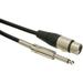 Talent MCQ05 Microphone Cable XLR Female to 1/4 TS Mono Male 5 ft.