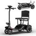 Luxury 4 Wheel Mobility Scooters Folding Mobility Scooter for Seniors Adults - Easy for Travel Electric Powered Mobility Scooter with Backward Function Large Riding Space